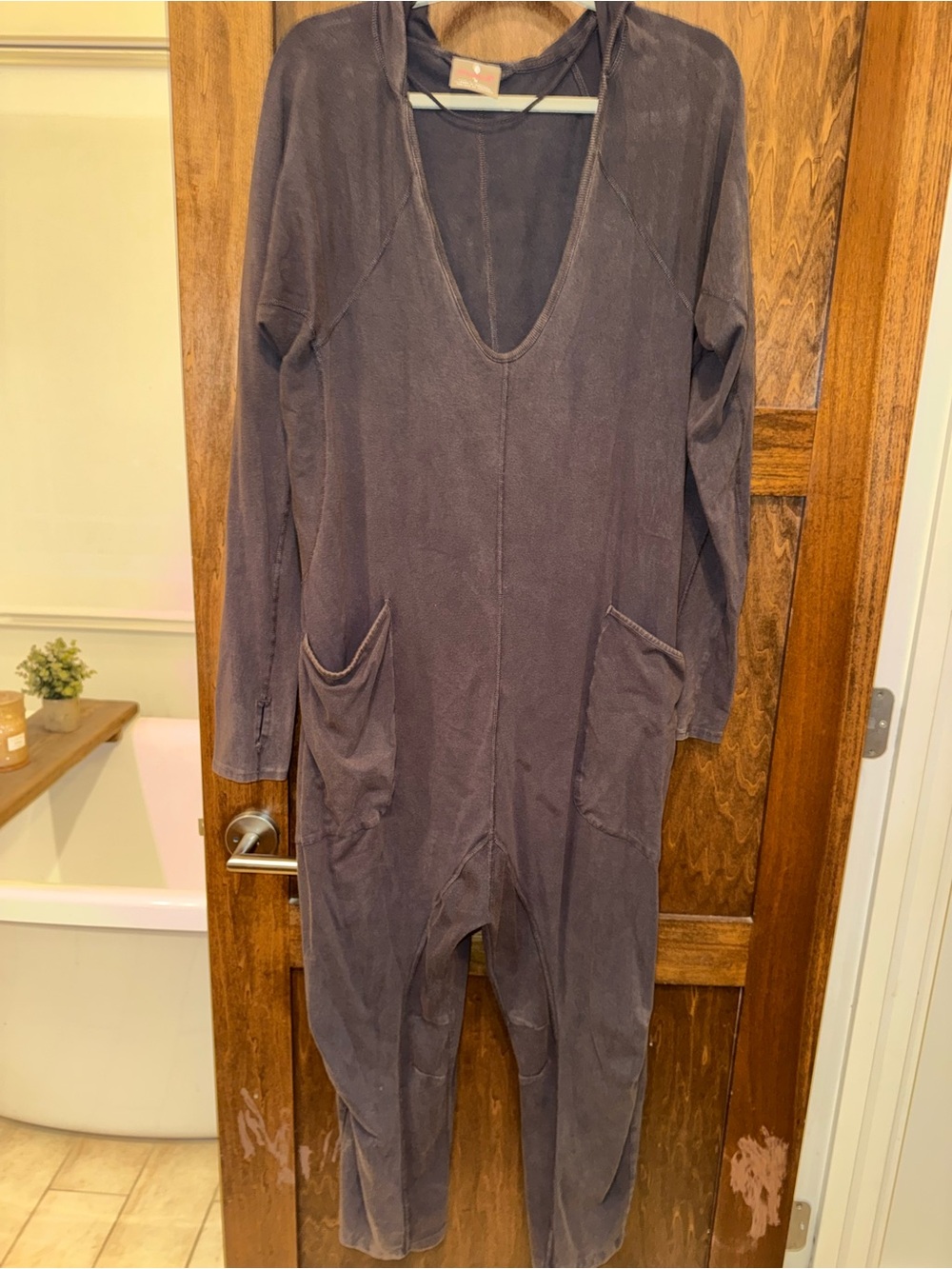 Free People hot shot long-sleeve, onesie Charcoal